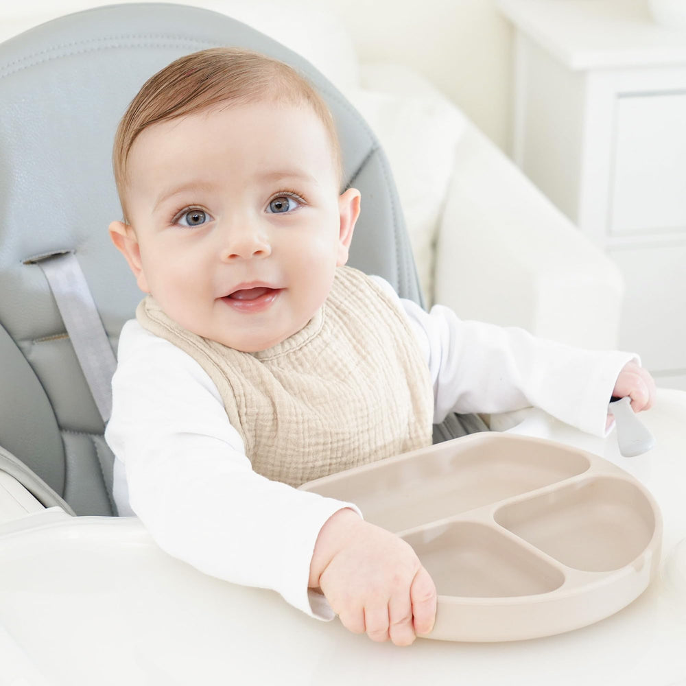 Bearmoss drool bib doubles as burp cloth and accessory.