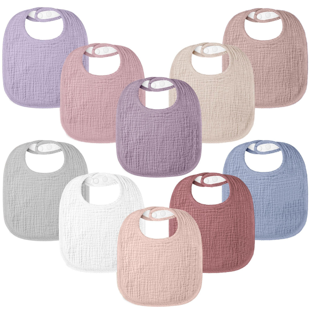 Bearmoss Rosebud bandana bib keeps baby dry and stylish during teething.