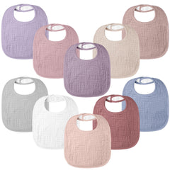 Bearmoss Rosebud bandana bib keeps baby dry and stylish during teething.