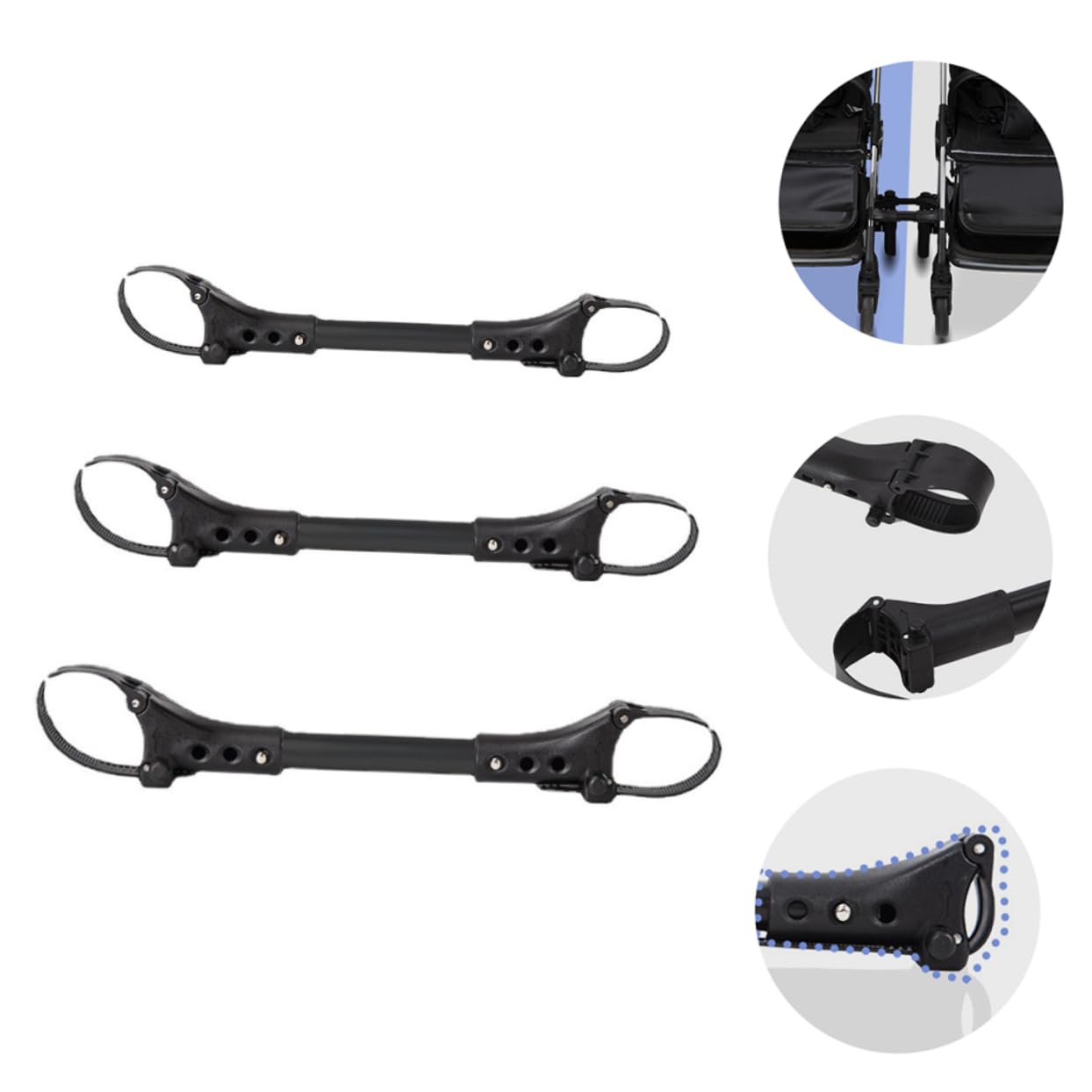 Beatifufu water-resistant stroller connector handles light rain conditions