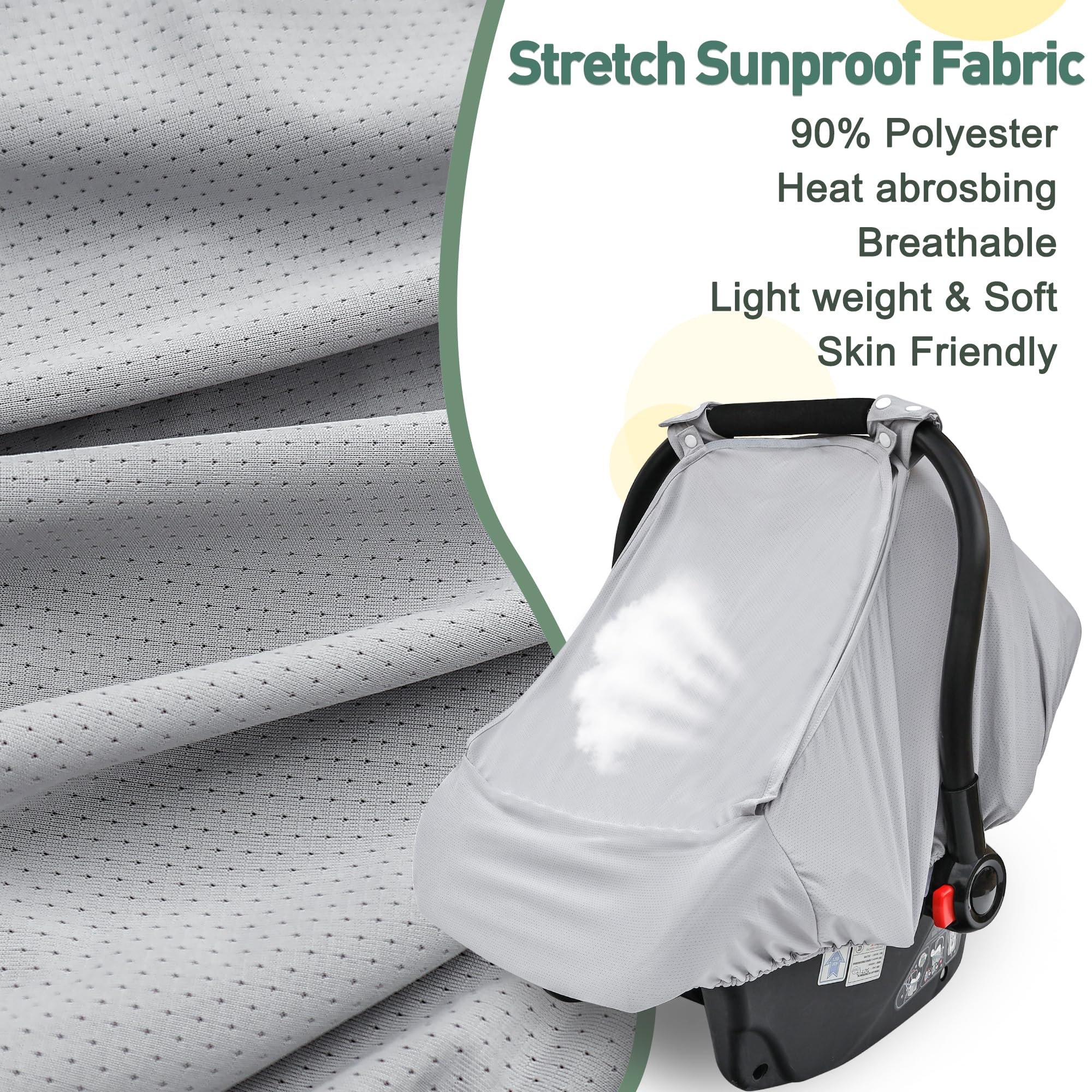 Beatoutou durable, machine-washable gray cover for daily use