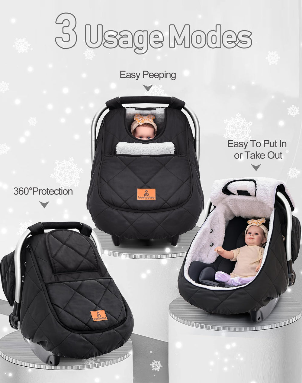 Beatoutou easy install and quick removal for busy parents.