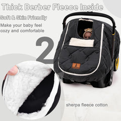 Beatoutou cover with plush fleece interior for warmth and softness