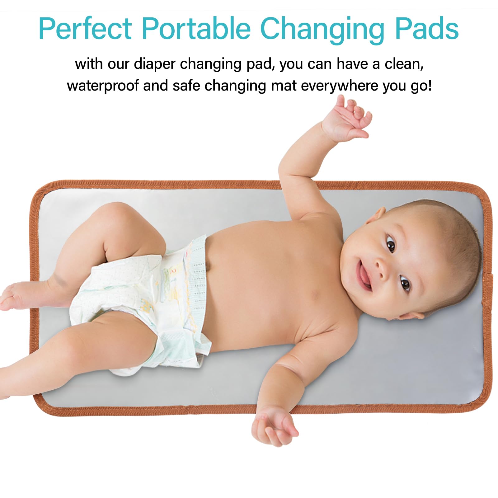 Beaulyn leather diaper bag backpack changing pad included for on-the-go diaper changes.