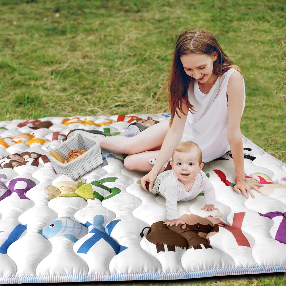 Beavtaens Baby Play Mat easy clean quick-dry fabric for busy families.