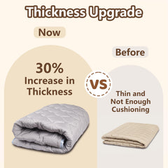 Beavtaens baby play mat folded-compact for easy storage.