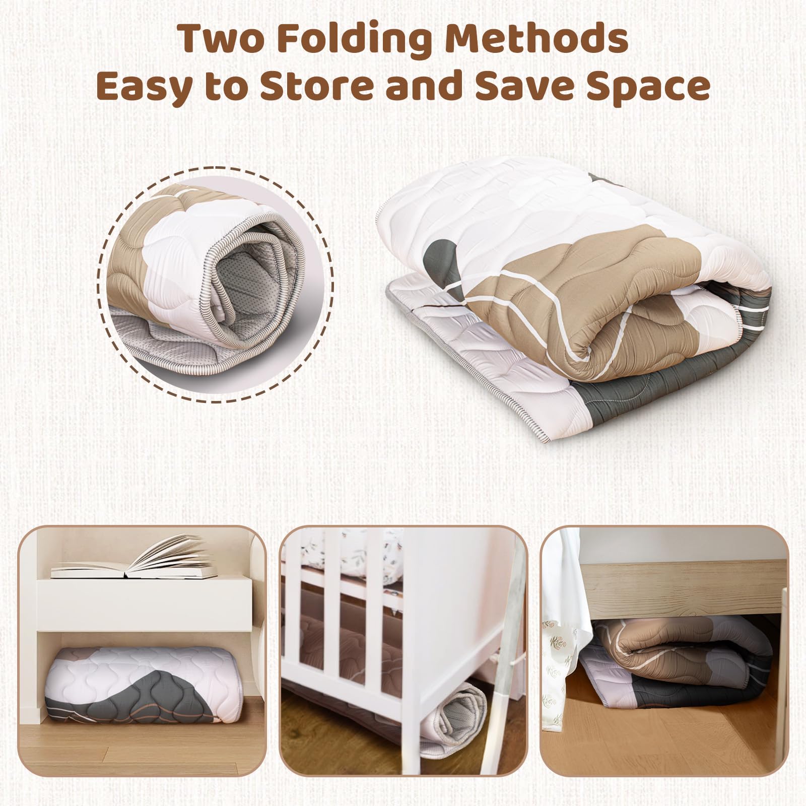 Beavtaens baby play mat is machine washable for effortless cleaning.