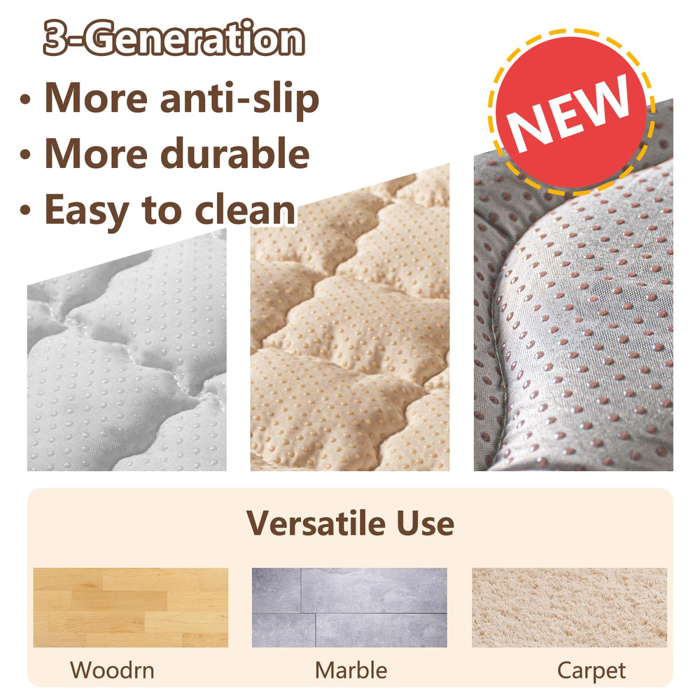 Beavtaens baby play mat machine washable for easy care.