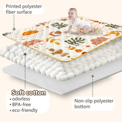 Beavtaens Boho Nature play mat is machine washable for easy cleanup