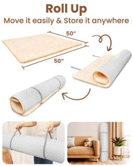 Beavtaens storage strap demonstrates easy folding for on-the-go families.