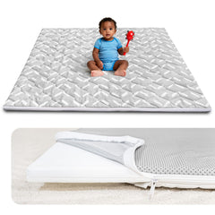 Beavtaens foam baby play mat with removable cover for easy cleaning