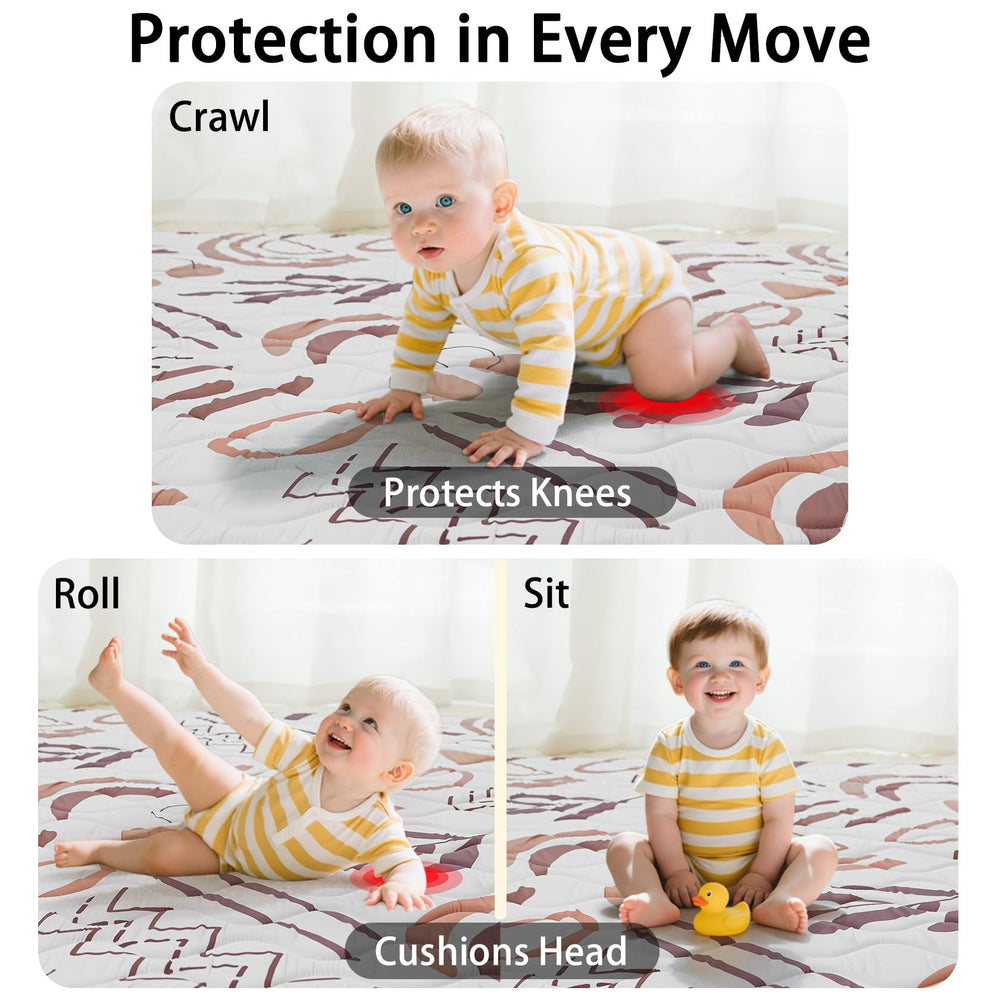 Beavtaens foam mat 1inch soft for extra cushioning during crawls