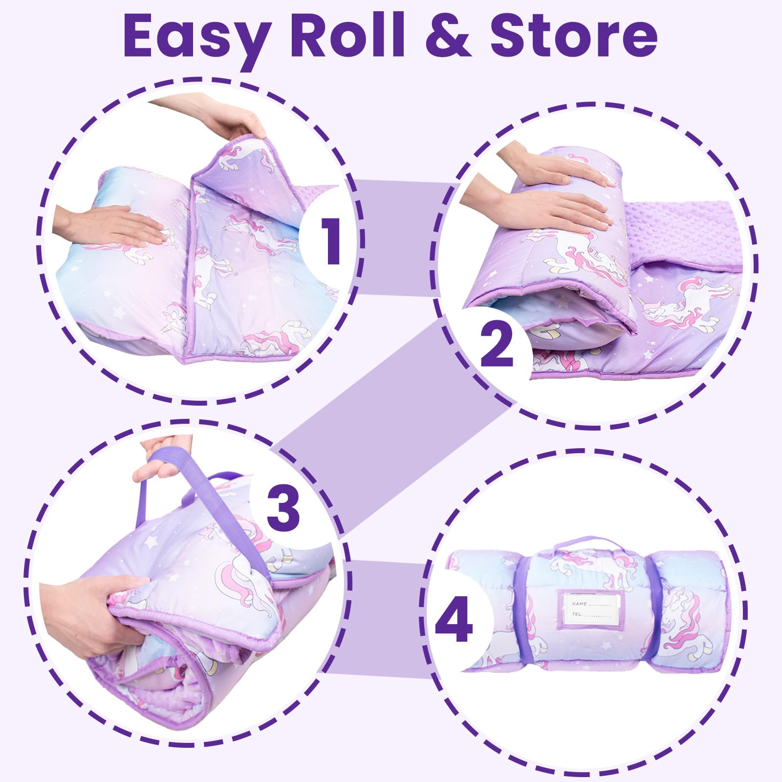 Beavtaens nap mat ideal for daycare, travel, or camping.