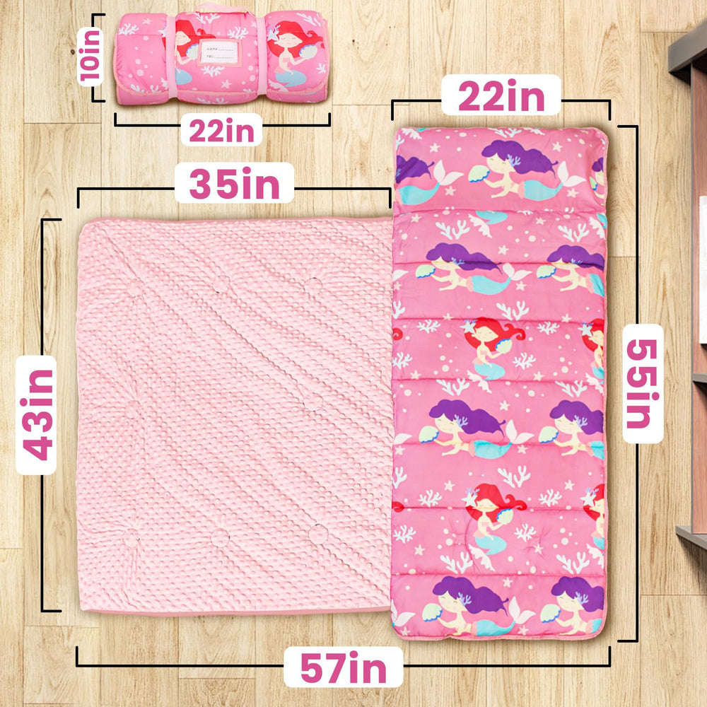 Beavtaens nap mat with pillow provides cozy rest.