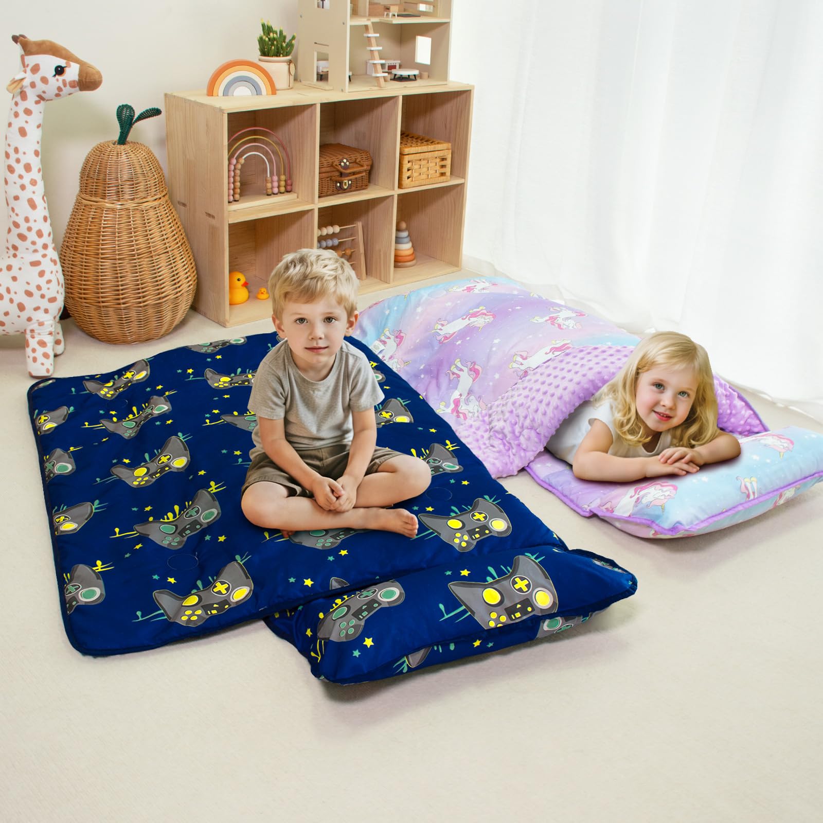 Beavtaens nap mat rolled for easy transport and storage