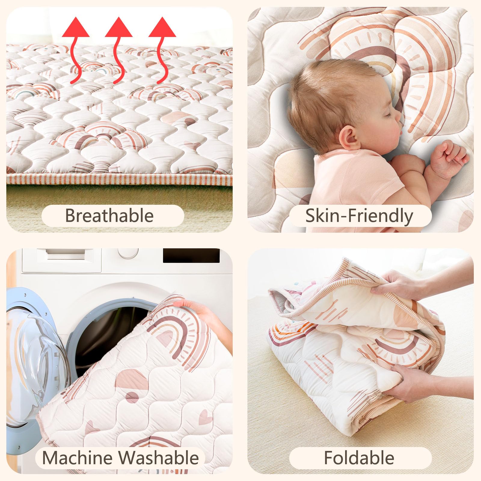 Beavtaens portable roll-up design supports on-the-go playtime.