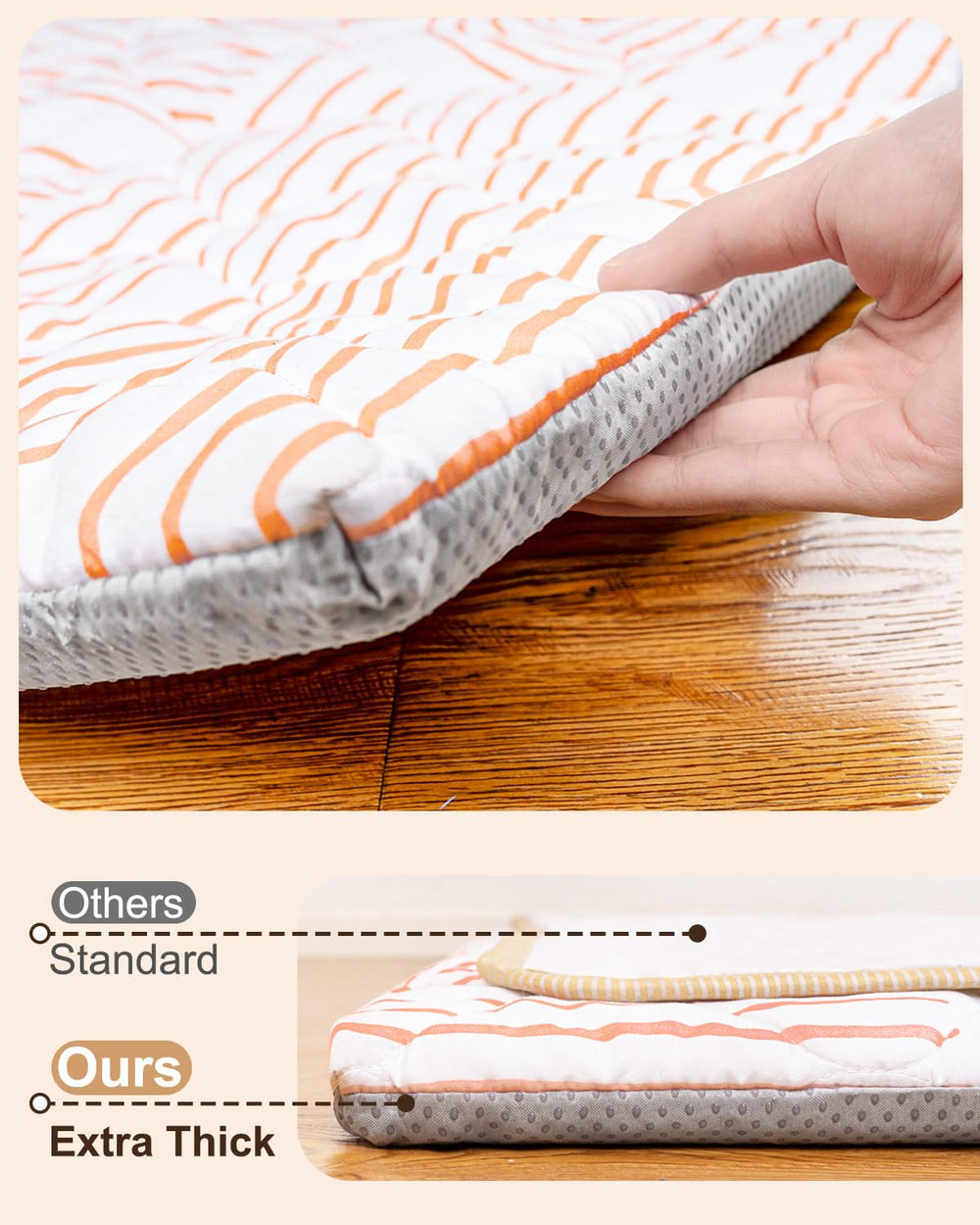 Beavtaens Rainbow Play Mat non-slip bottom for stability