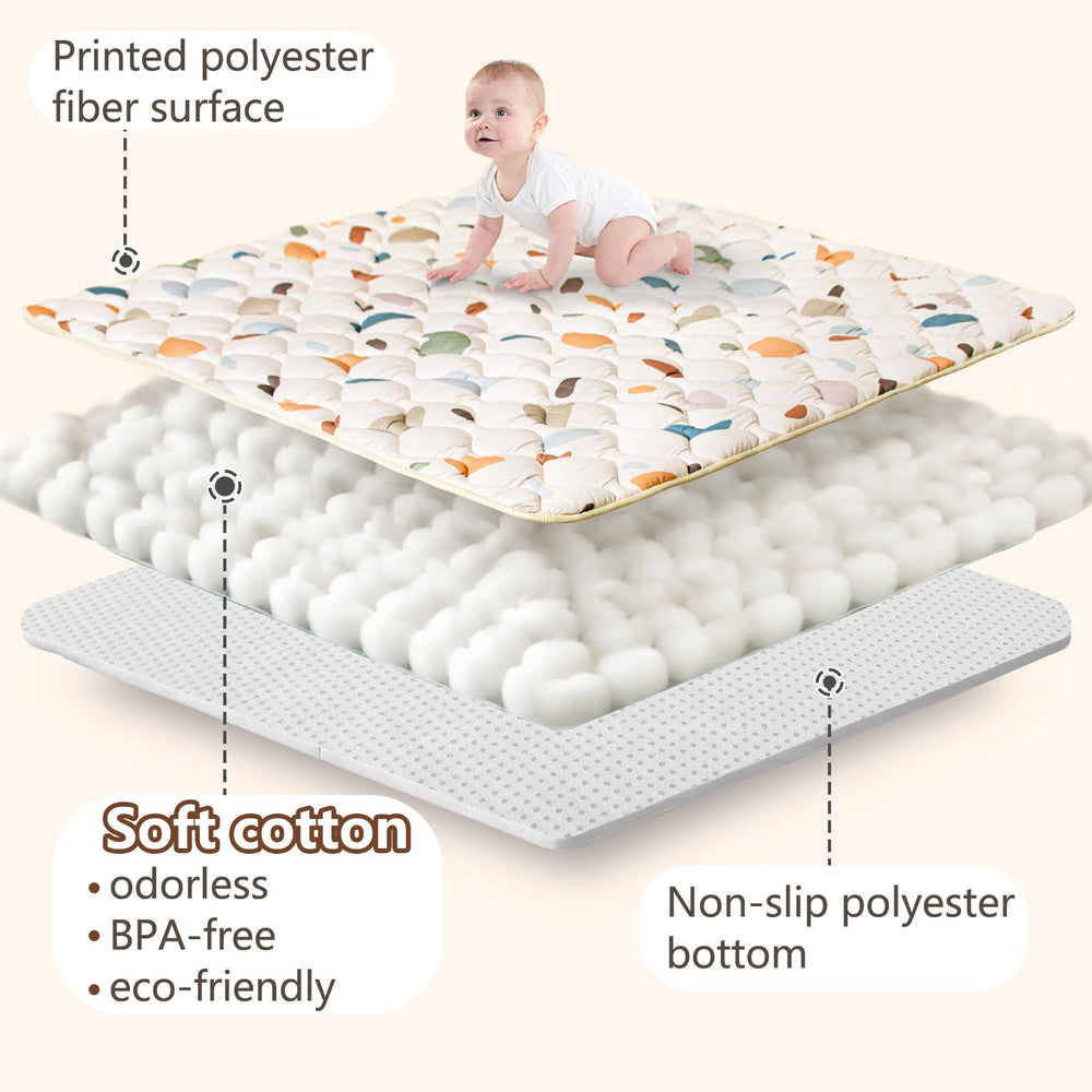 Beavtaens super soft touch mat offers a cozy surface for babies.