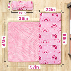 Beavtaens nap mat pillow closeup highlights plush comfort for naptime.