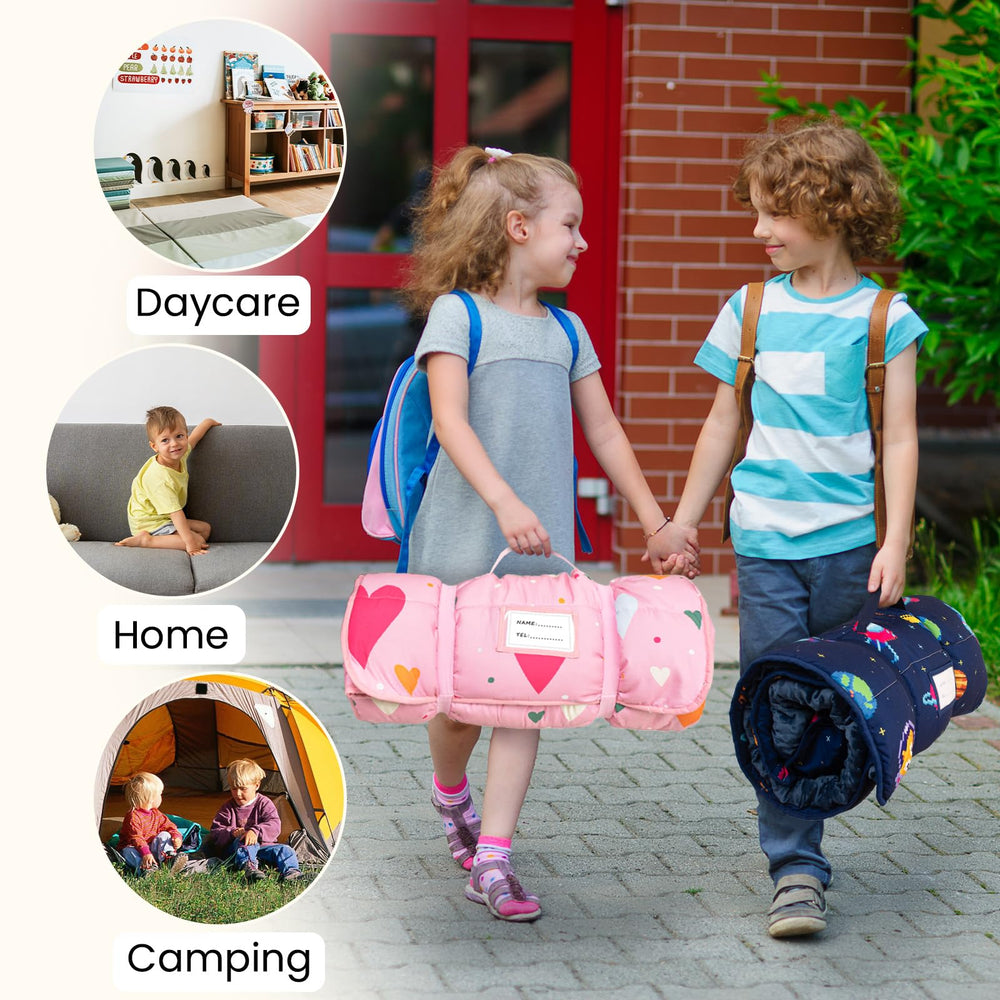 Beavtaens versatile nap mat suitable for daycare, travel, and outdoor activities