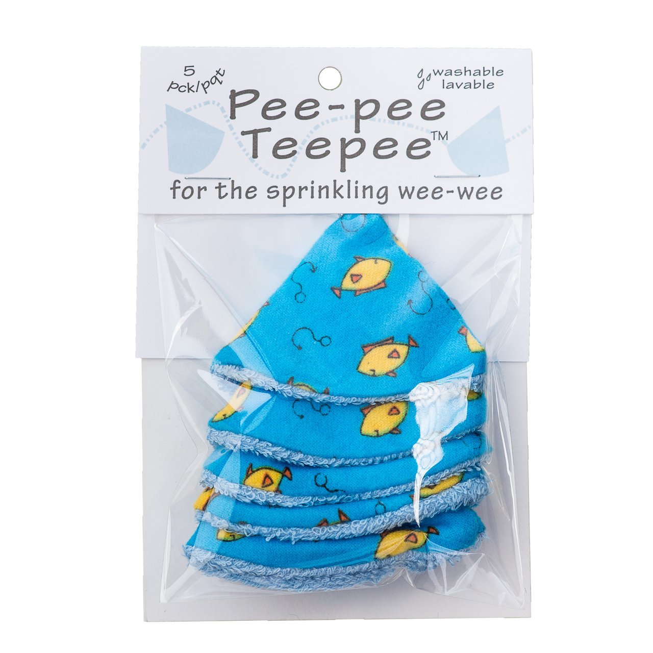 Beba Bean washable cotton shield for a baby boy during diaper changes