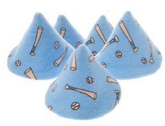 Beba Bean Pee-Pee Teepee Baseball Blue cap close-up protects during diaper changes.