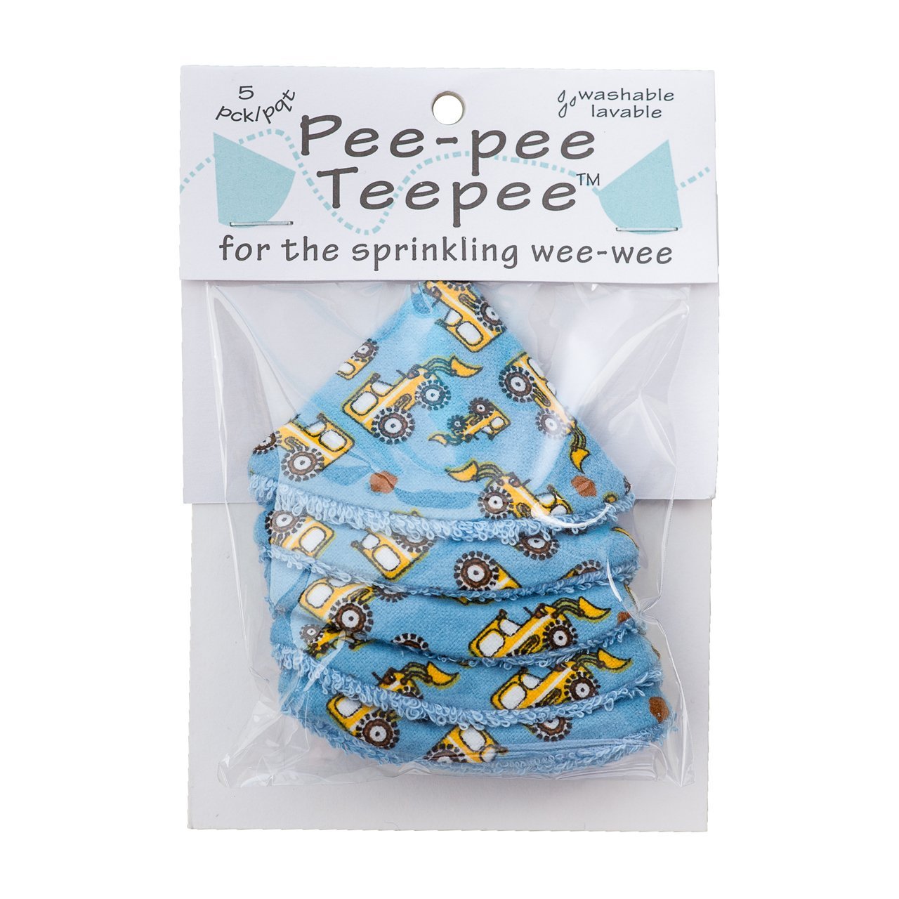 Close-up of absorbent shield from Beba Bean Pee-pee Teepee Digger Blue