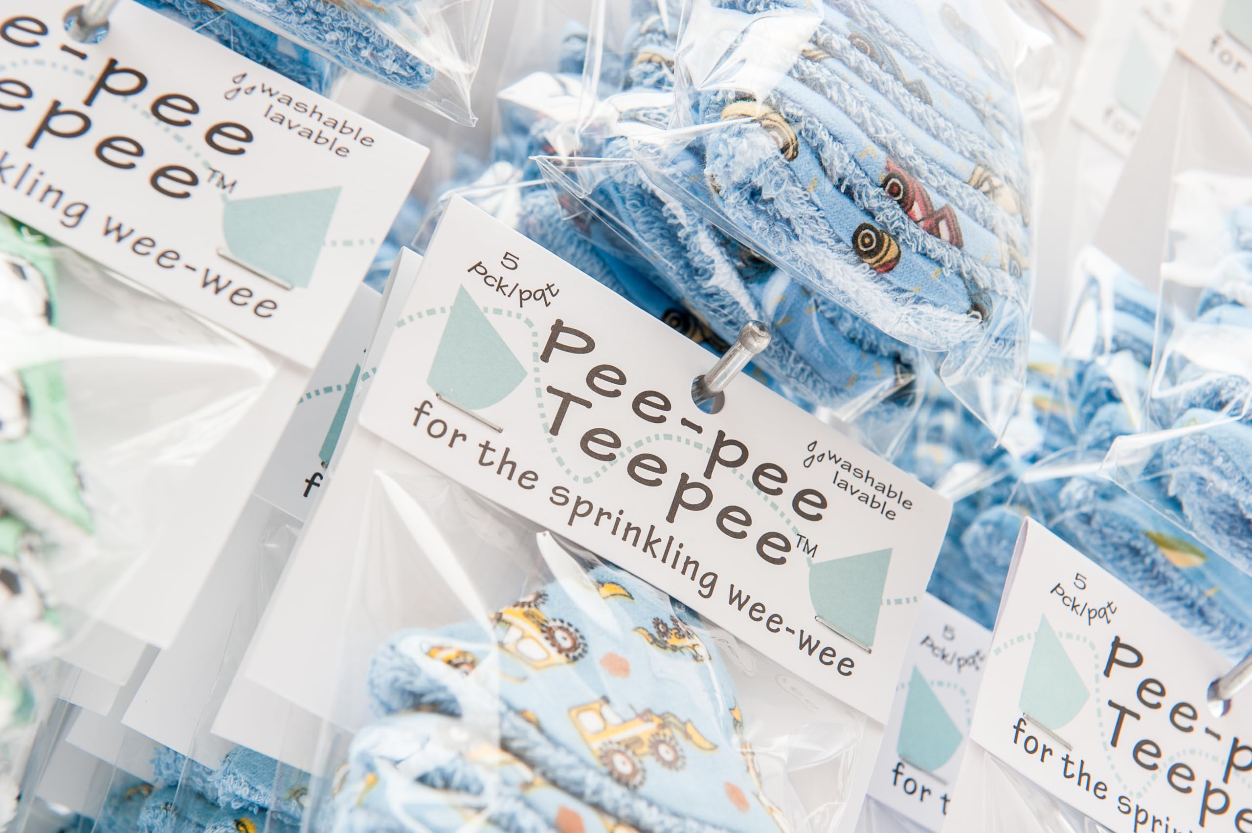 Beba Bean travel-friendly Pee Pee Teepee five-pack with laundry bag.