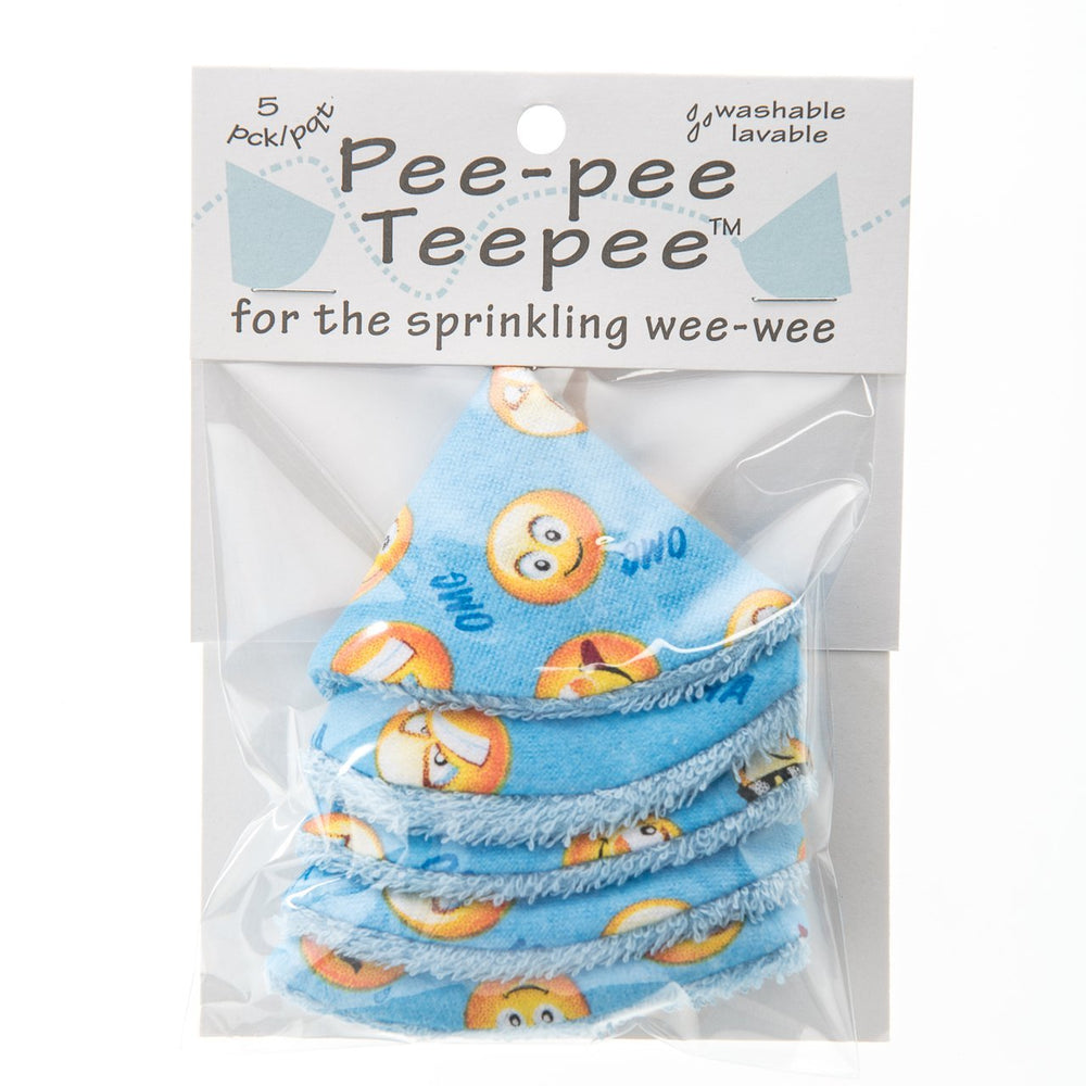 Beba Bean pee shield for baby boy during diaper change.