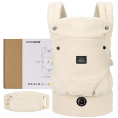 Bebamour ergonomic front and back baby carrier for hip-friendly carries
