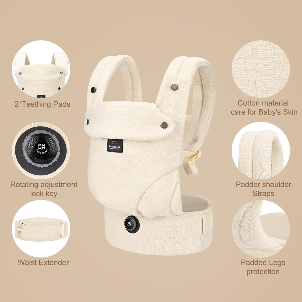 Bebamour hip-friendly seat position supports M shape legs