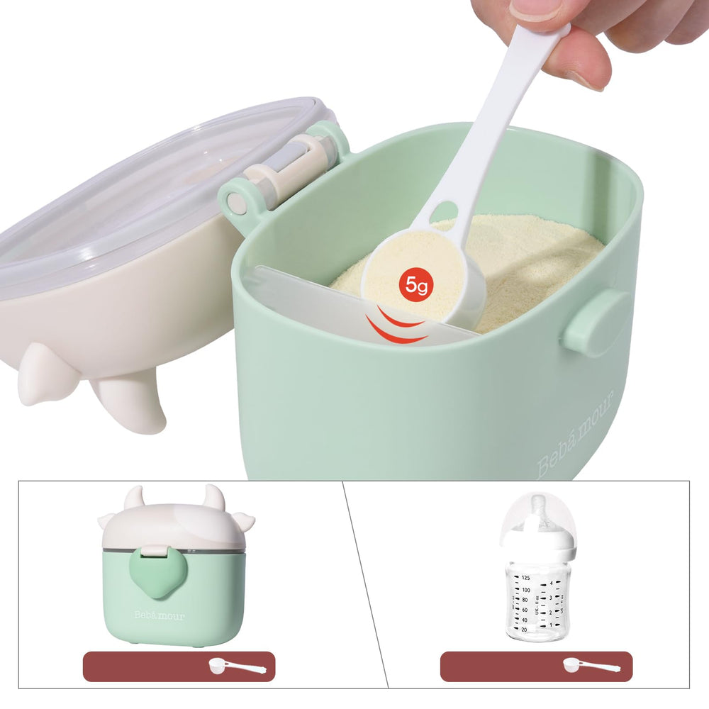 Bebamour measuring spoon highlights 5g increments for precise scoops.