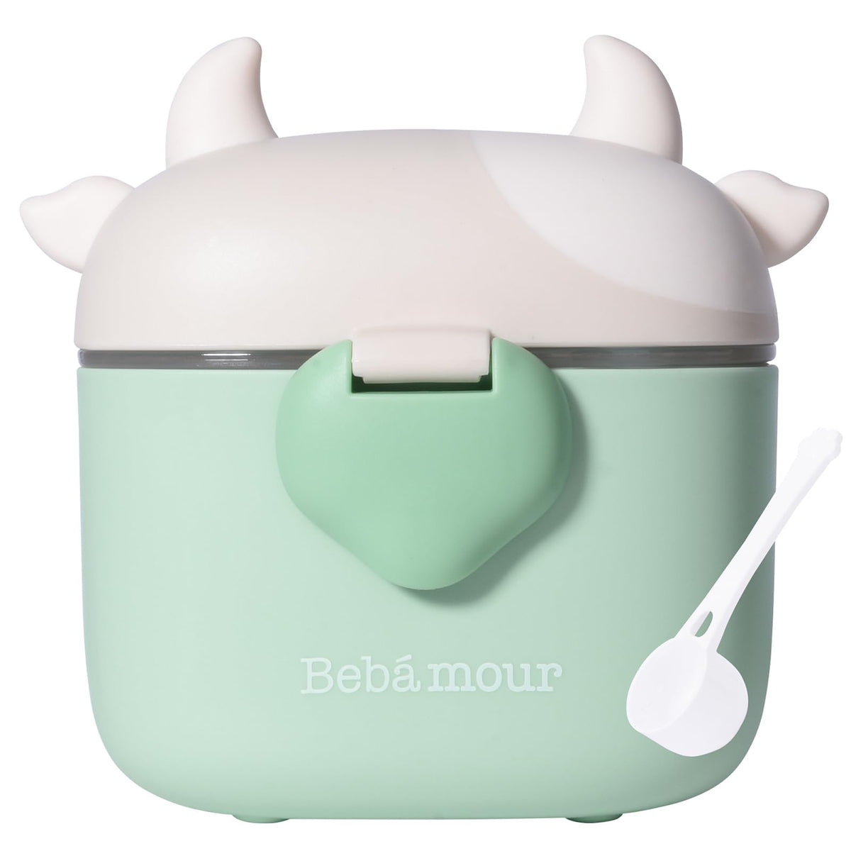 Bebamour baby formula dispenser lid seal ensures airtight travel protection.