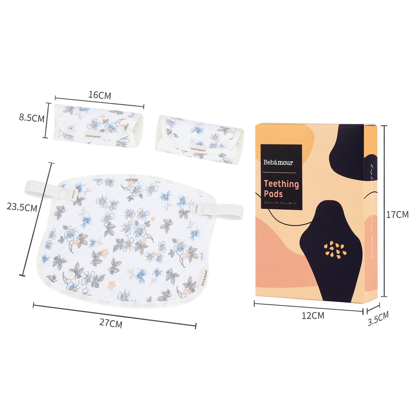 Bebamour cotton pad soft texture offers gentle contact for baby comfort