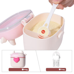 Bebamour formula container with scoop and visible portion indicators