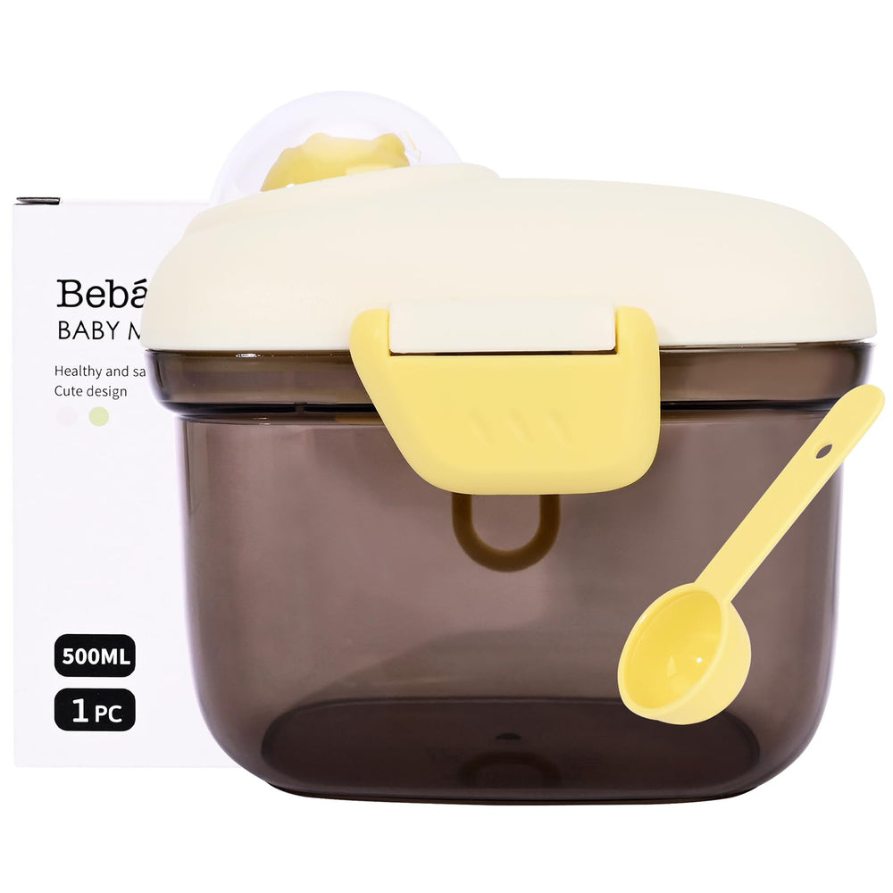 Bebamour integrated scoop stored under lid keeps spoon clean