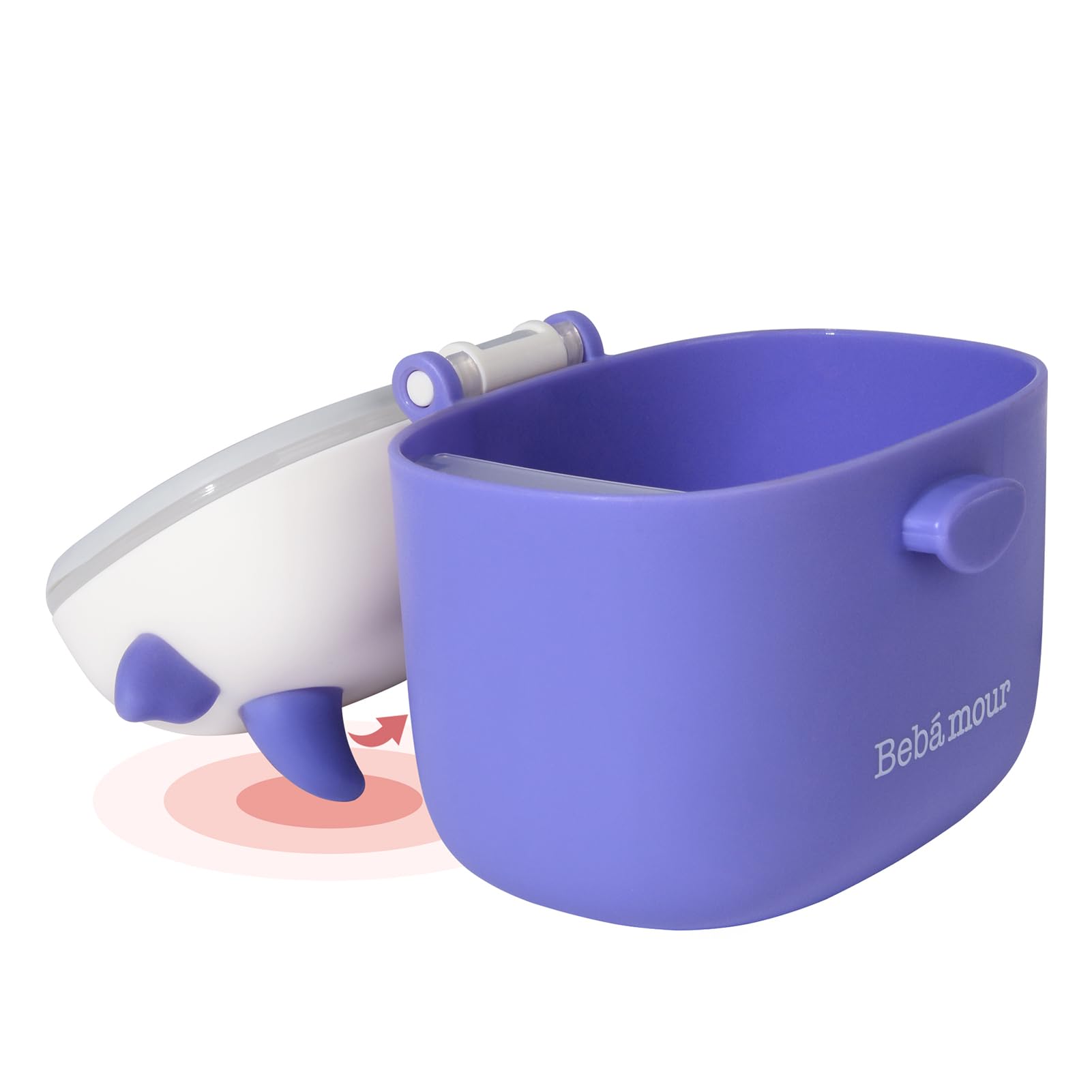 Bebamour large capacity container supports longer trips without refills.