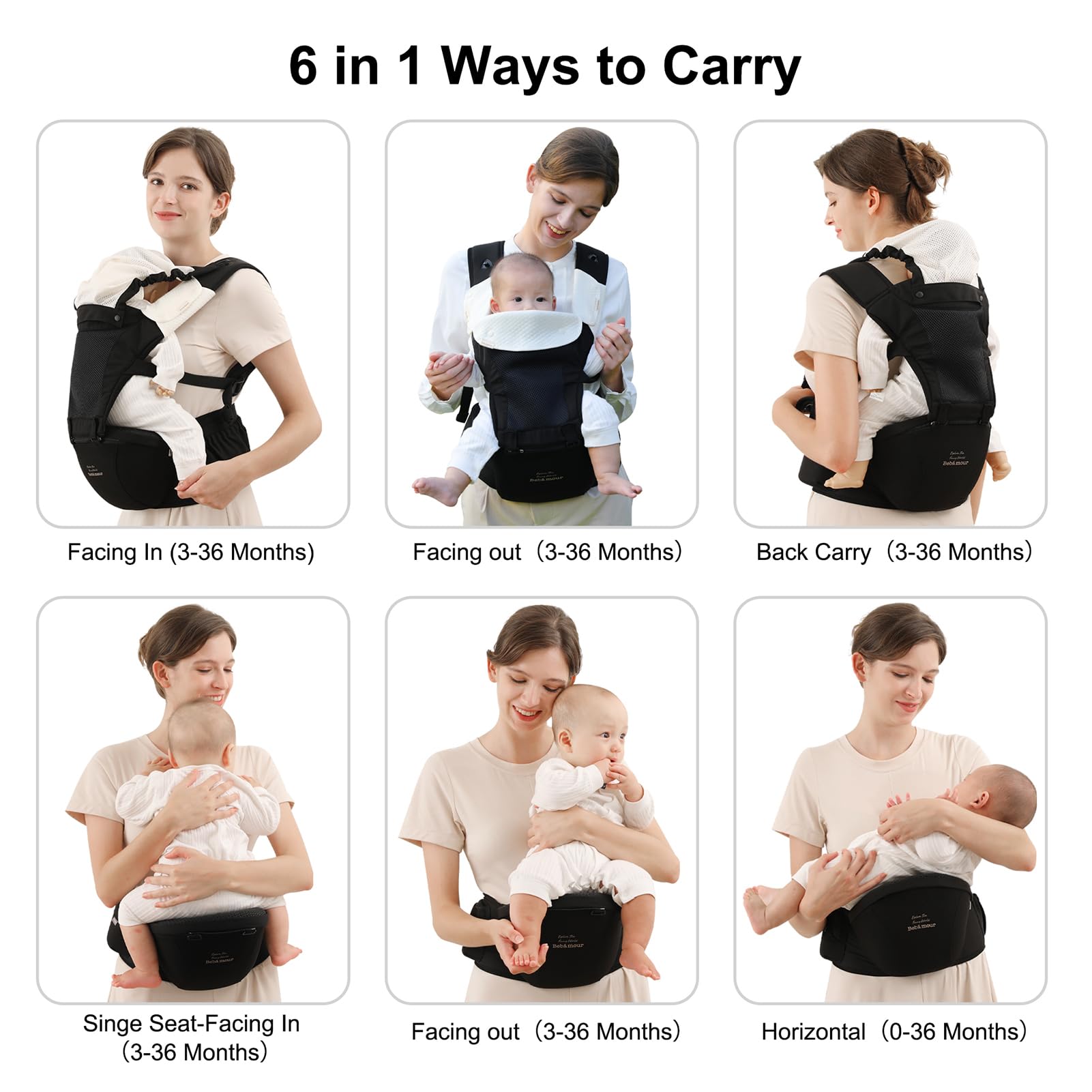 Bebamour machine washable fabric for easy care after outings
