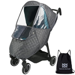 Bebamour stroller rain cover with waterproof fabric for all-weather protection.