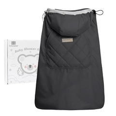 bebamour winter cover front view showing universal carrier fit for babies
