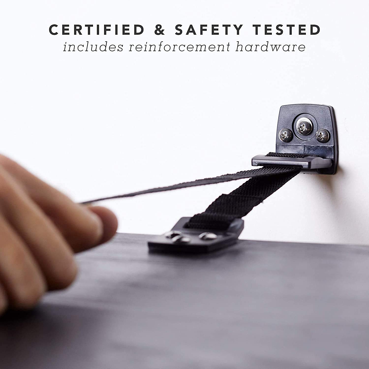 Bebe Earth earthquake-ready tethers help keep heavy furniture in place
