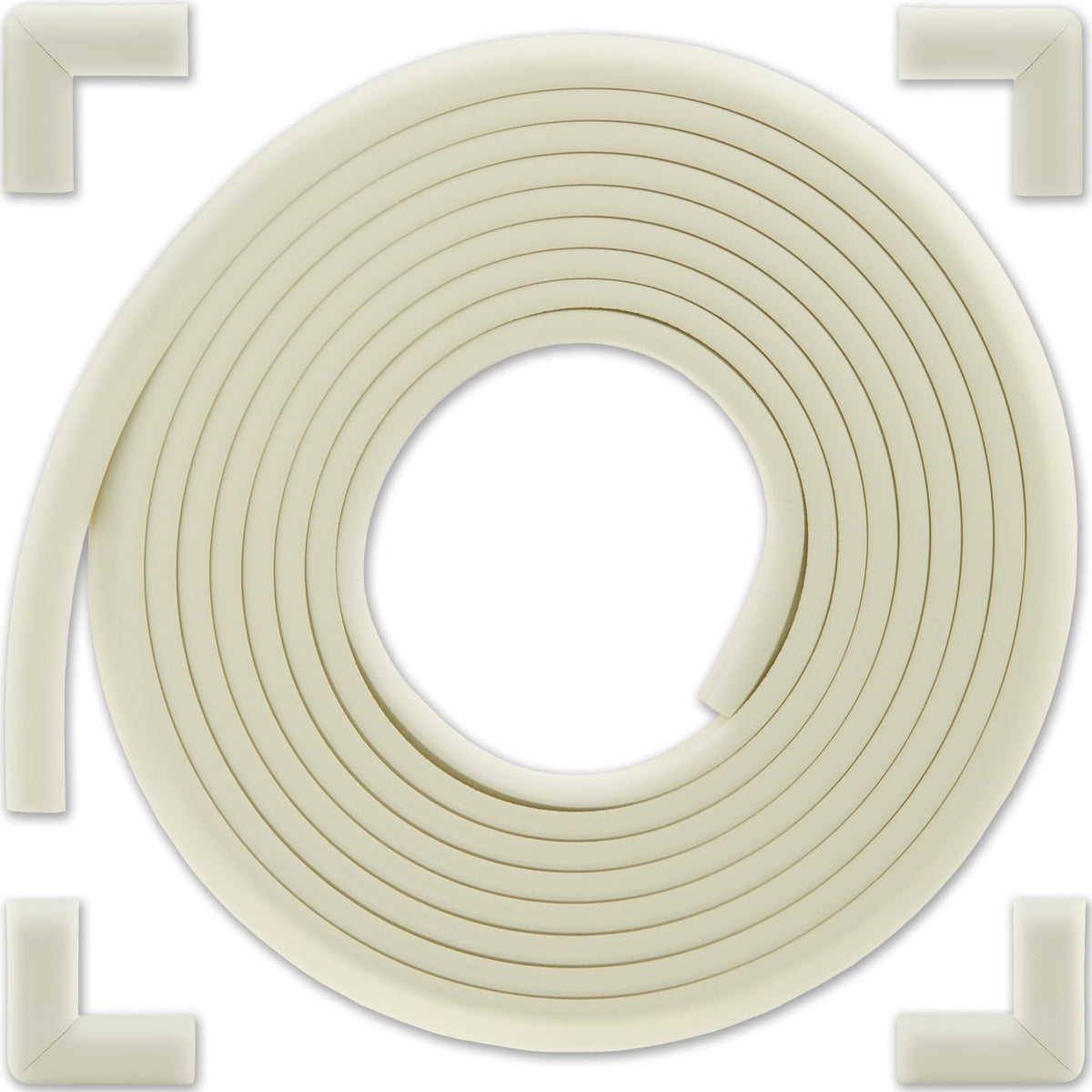 Bébé Earth edge protector on a straight table edge for safer playspaces.
