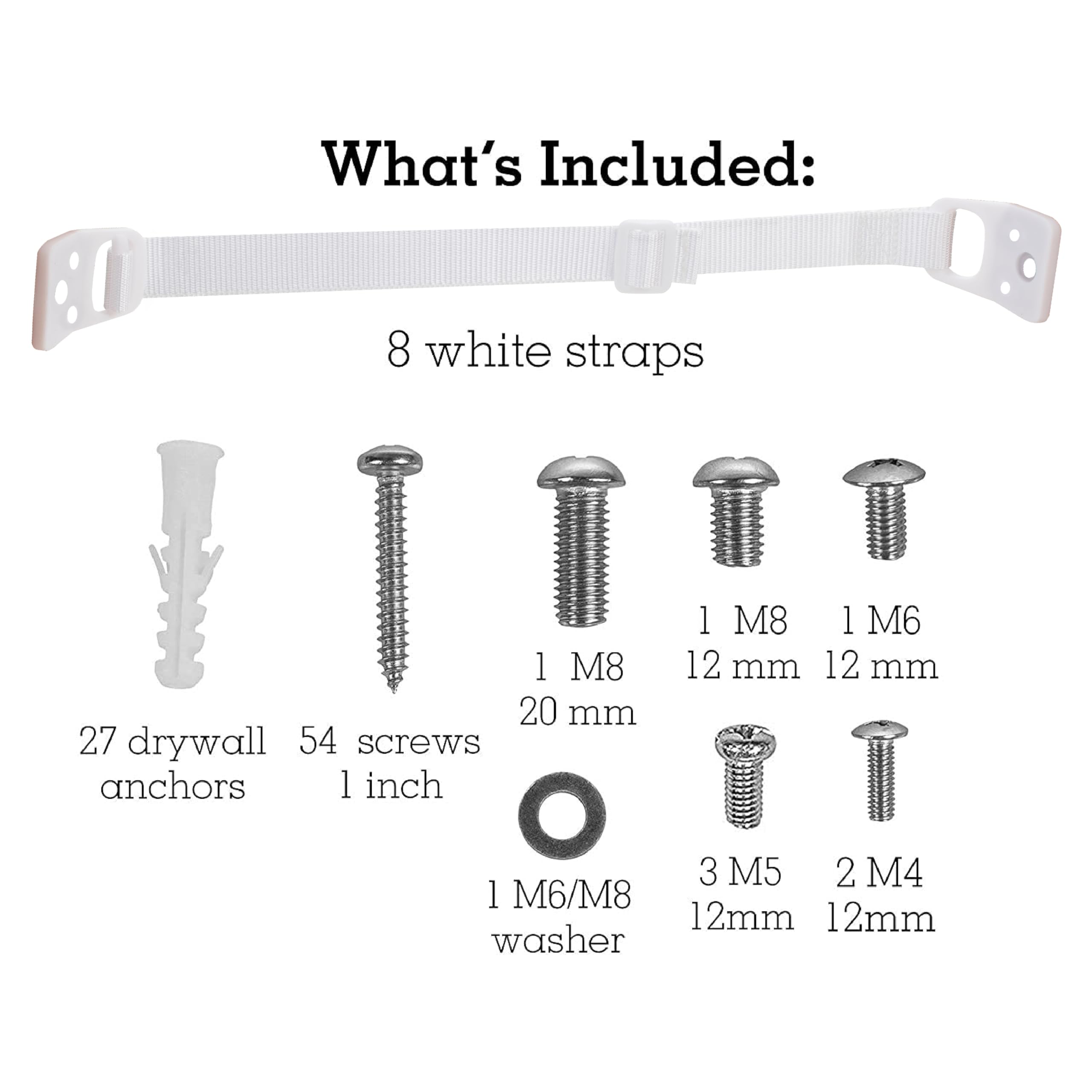 Bebe Earth anti-tip strap keeping a bookshelf upright and safe