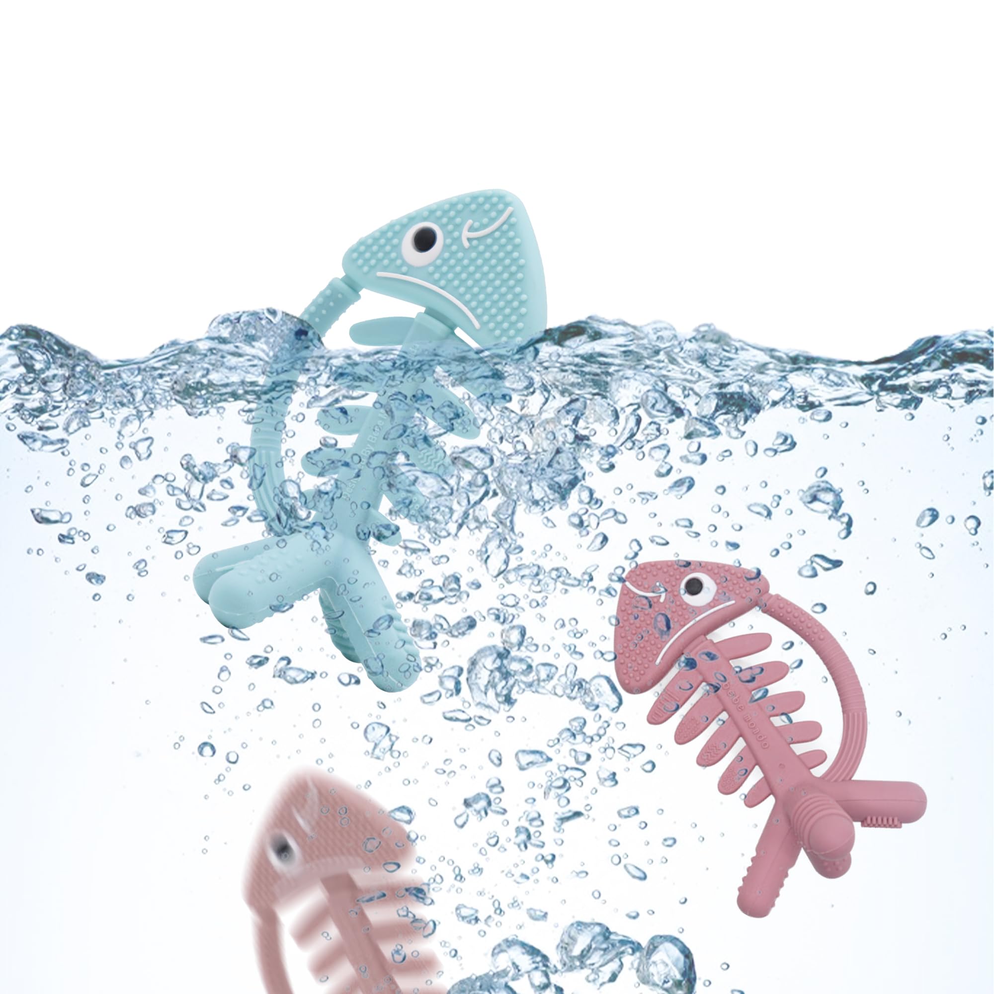 Dishwasher-safe teether from Bebe Mondo is easy to clean.