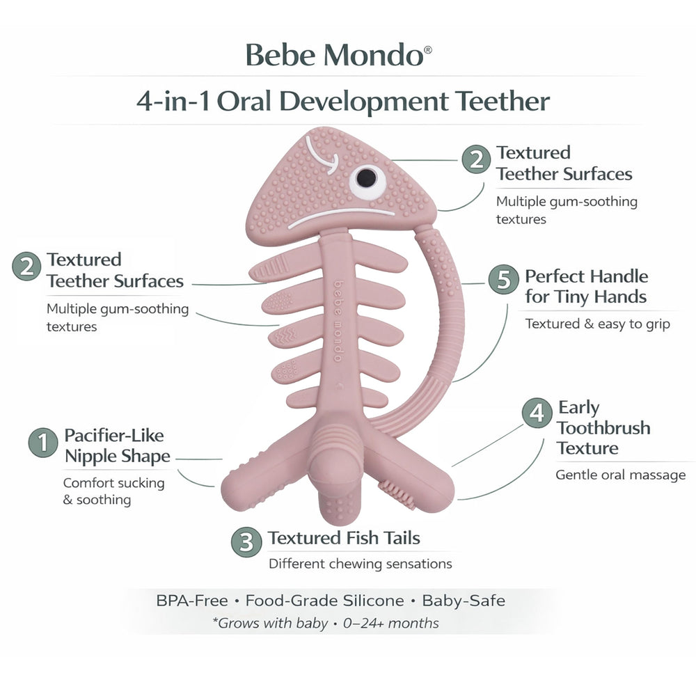 Bebe Mondo head texture detail highlights safe silicone material.
