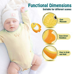Bebe Mondo goldfish teether is BPA-free and PVC-free for peace of mind.