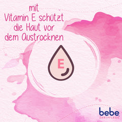 Applying Bebe Zartcreme with a gentle touch to soothe tiny hands.