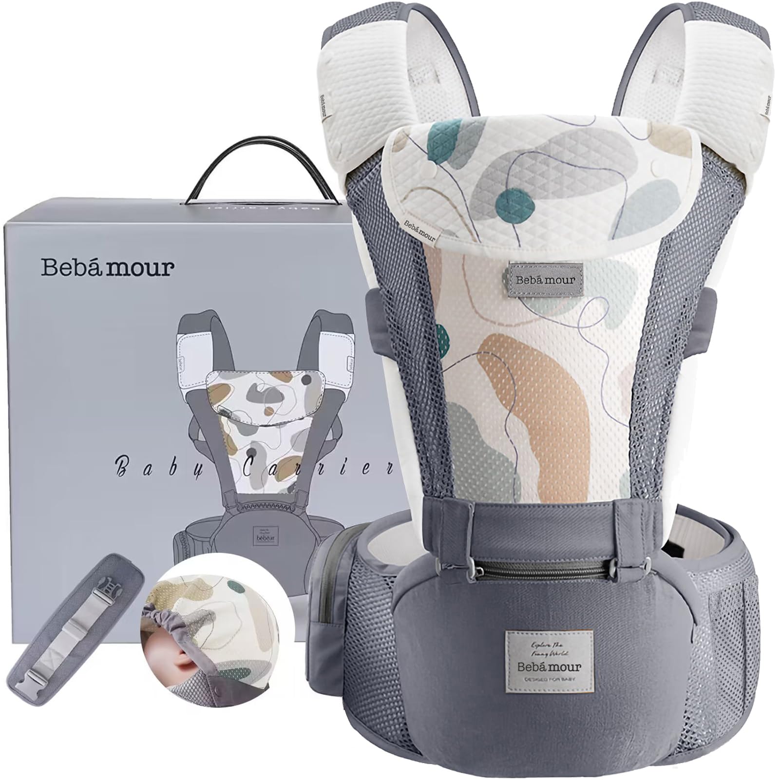 bebamour waistband padding cushions shoulders during long outings