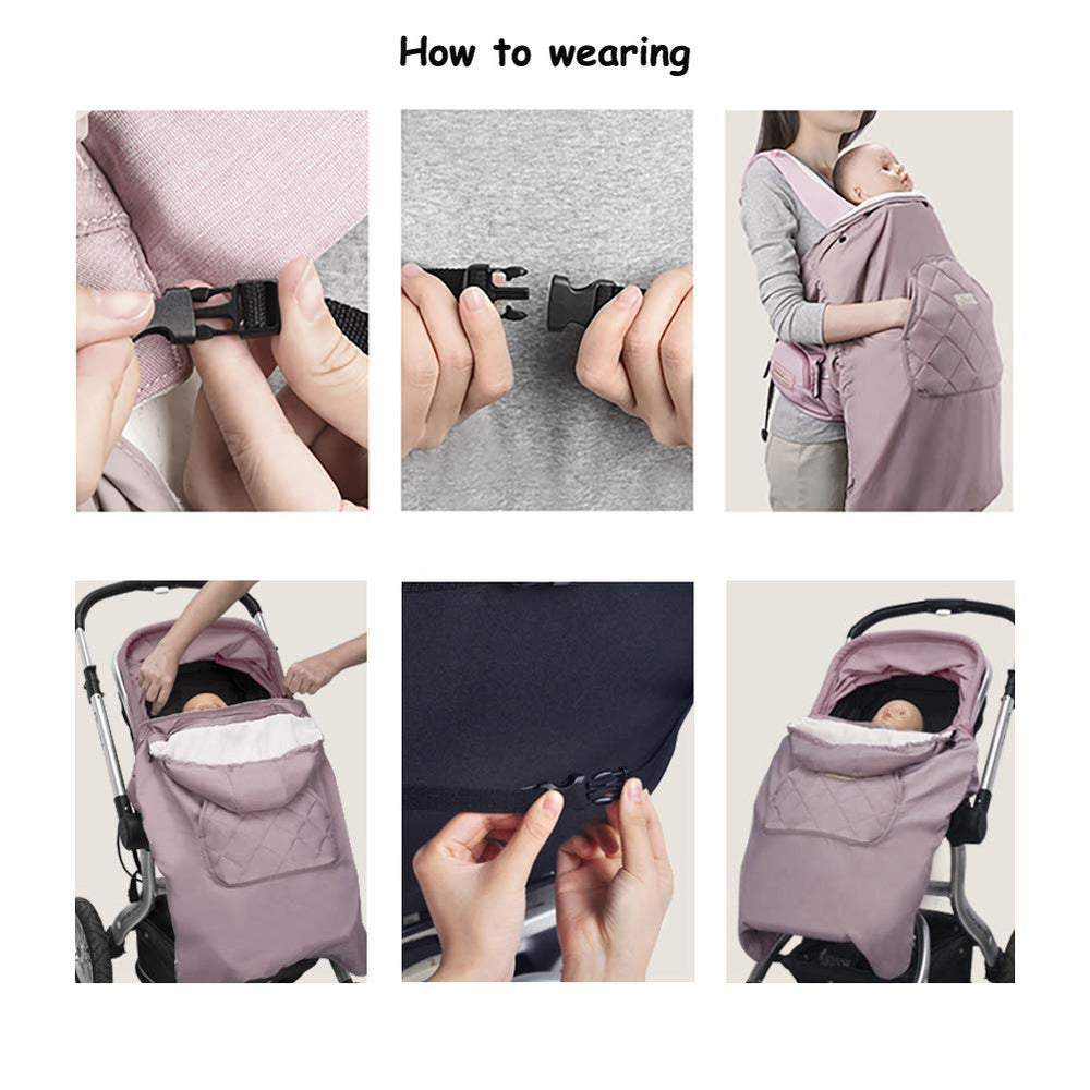 Bebear Bebamour Winter Cover detachable hat with zipper and buckle for flexibility