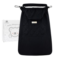 Bebear Bebamour Winter Cover front view with hoodie attachment keeps baby warm